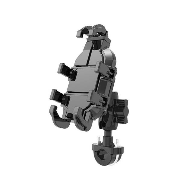 Shockproof Motorcycle Phone Holder 7" Big Size 360° Rotating Phone Bracket With Shock Absorber Sturdy Cellphone Mount