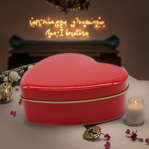 Valentine tim hộp thiếc tùy chỉnh in sô cô la trang sức bánh lưu trữ - Product Image 1