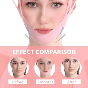 Masque Réducteur Double Menton Réutilisable Effet Lifting en V, Sangle Amincissante pour le Visage, Ceinture de Lifting Facial, Produit de Beauté et Soins Personnels - Product Image 3