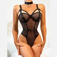 2022 nuovo Design all'ingrosso prospettiva maglia erotica Sexy Lingerie body per donna con alta qualità