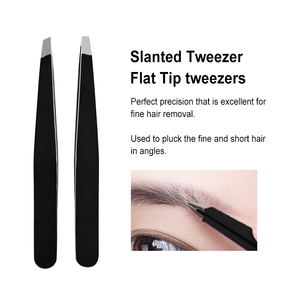 Chuyên nghiệp thép không gỉ lông mày & nhíp lông mi đặt nghiêng tip Độ chính xác tuyệt vời chăm sóc cá nhân giả lông mi công cụ an toàn - Product Image 3