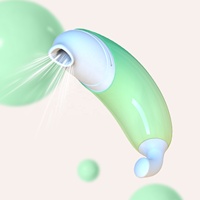 Neuer Stil Versteckter Bananen-Klitoris-Massager USB Wiederaufladbar IPX7 Wasserdicht Anpassbare Frequenz Silikon Sexspielzeug für Paare 40 DB
