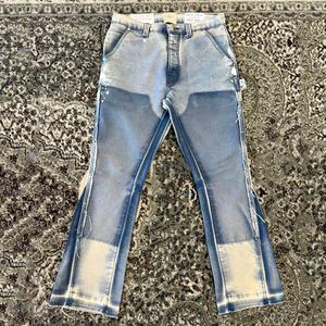 Jeans en denim délavé rétro pour homme de haute qualité, tendance rétro Y2K et mode urbaine décontractée, tendance hip-hop, streetwear - Product Image 5