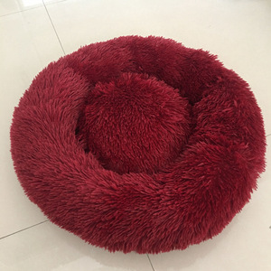 Luxuriöses Modernes Solides Weiches Donut-Hundebett Waschbares Plüsch-Samt-Sofa Katzenkorb Warmes Rundes Wasserdichtes Umweltfreundliches Haustierbett - Product Image 5