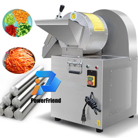 Nueva Máquina Cortadora de Verduras Eléctrica de Acero Inoxidable de 1500W, Cortadora Automática de Piña, Zanahoria, Patata, Cebolla, Repollo y Frutas, 220V