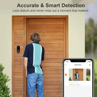 Interphone vidéo intelligent pour la maison, sonnette WiFi avec application mobile, réception à distance, notification rapide