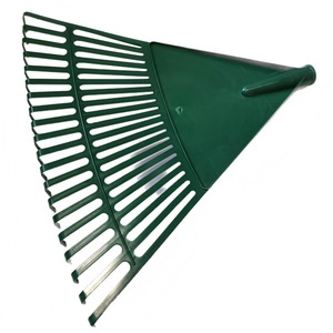 Râteau à feuilles en plastique léger avec tête en bois, largeur totale 43 cm - Product Image 6