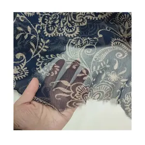 Georgette Fabric Print Natural Silk Crinkle Chiffon Fabric Crinkle Wilk Silk Georgette Fabric 100% Silk Fabric Pure Silk Chiffon Fabric