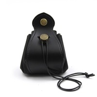Pochette à dés pliable en cuir PU, sac de rangement multifonctionnel pour dés et bijoux, étui portable pour dés avec cordon de serrage