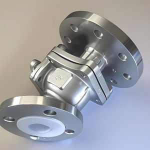 Vanne à boisseau sphérique personnalisée à embout oblique non standard, doublée de fluoropolymère, 2 pouces, 700 PSI, norme nationale, usage industriel - Product Image 2