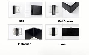 Usine en gros alliage d'aluminium épaissi minimaliste <span class=keywords><strong>plinthe</strong></span> <span class=keywords><strong>plinthe</strong></span> Snap-On Design 40mm 60mm 80mm moulures hôtel appartement - Product Image 5