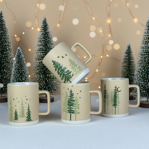 15oz Luxury Porcelain Milk Mugs New Chinese Style Leaf Pattern Food <b>Safe</b> Dishwasher Microwave <b>Safe</b> Camping <b>Large</b> Capacity Gift - Product Image 1