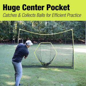 Filet d'entraînement de golf très résistant, filet de frappe de golf 10*7 pieds, grand filet de pratique de golf pour l'extérieur - Product Image 4