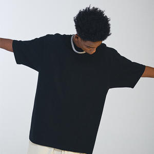 T-shirts pour hommes PC230 personnalisés, 100% coton, Pro Club, poids lourd, col rond, coupe ample, blanc uni, noir, col rond, 230 g/m² - Product Image 6