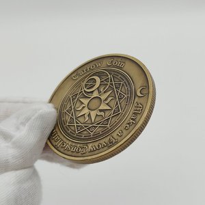 Troquel estampado 3D bronce antiguo <span class=keywords><strong>moneda</strong></span> conmemorativa Feng Shui sol y luna <span class=keywords><strong>moneda</strong></span> de la suerte diseño personalizado <span class=keywords><strong>moneda</strong></span> de los deseos - Product Image 5