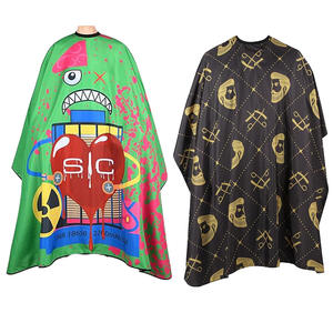Patrón de impresión Digital personalizado de alta calidad, lavable, impermeable, corte de pelo, salón de estilismo, capa de peluquero, vestido <span class=keywords><strong>Corver</strong></span> - Product Image 1