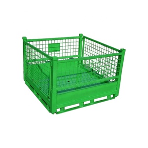 Cage corbeille portable, Cage de levage pour les déchets, palette de rangement en métal, pour bois de chauffage - Product Image 2