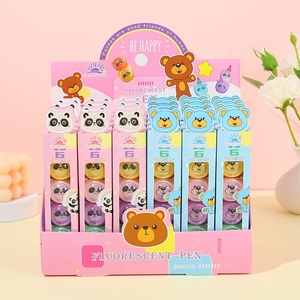 <span class=keywords><strong>Mini</strong></span> surligneur promotionnel, stylo surligneur panda mignon, <span class=keywords><strong>pastel</strong></span>, néon, stylo marqueur multicolore avec surligneur - Product Image 1