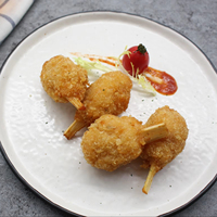 Camarones de Caña de Azúcar Pre-fritos, Congelados, Semielaborados, Listos para Cocinar, Bocadillo Comercial de Mariscos