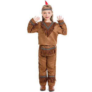 Costume de Cosplay Sauvage Africain Primitif pour Enfant, Costume Imprimé Léopard pour Fête d'Halloween - Product Image 2