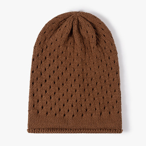 Bonnet tricoté unisexe en coton 100% style J ajouré et souple, idéal pour la maternité et la période post-partum – Vente en gros - Product Image 6