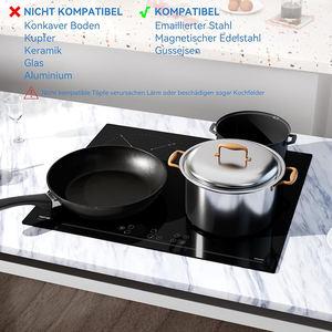 60cm 3500W contrôle tactile intégré 4 plaques électriques à <span class=keywords><strong>induction</strong></span> encastrées avec fonction boost Ans Socket - Product Image 4