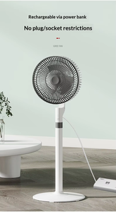 USB Rechargeable <b>Standing</b> Circulation <b>Fan</b>, Portable Dual Use Desk & Floor Household Cool <b>Fan</b> Adjustable Height for Desktop and F - Product Image 6
