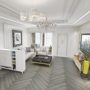 Gạch Lát Sàn Vinyl Sang Trọng Herringbone, Sàn Lõi Cứng Của Chevron SPC/Gạch Vinyl - Product Image 4