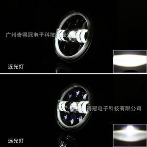 Faro LED de 5.75 Pulgadas para Jeep Wrangler con Halo Blanco y Amarillo para Vehículos Todoterreno, Luz Modificada - Product Image 4