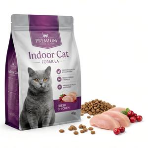 Nourriture sèche pour chats, probiotique, bœuf, poisson, sans céréales, riche en protéines, biologique, lyophilisée, pour chats seniors, gain musculaire, 100% naturel, faible teneur en matières grasses - Product Image 1