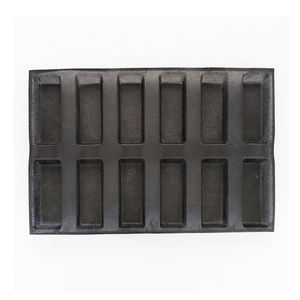 Resistente forma di pane silformi di alta qualità Non Stick perforato stampo in Silicone Pan per Baguette Hot Dog cottura - Product Image 6