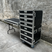 Tkmark — boîte de rangement pour outils mobiles, caisse utilitaire de Production à 7 tiroirs avec couvercle debout et tiroirs de Table latérale, pour station de travail dj