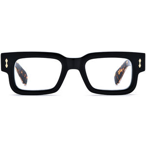 ボレグルズ アセテート眼鏡 レディース 2026新作ブランドデザイン レトロスクエアメガネフレーム メンズ 厚め眼鏡 光学アイウェア ASCARII - Product Image 4