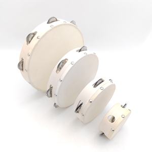 Tamburello di pelle di capra con teste di tamburo in pelle di pecora - Product Image 1