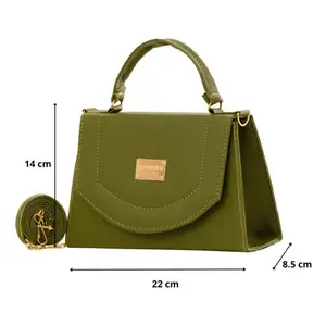 Sac bandoulière pour femme Fana, vert olive, cuir véritable, sangle simple, imperméable, mode, usage quotidien - Product Image 3