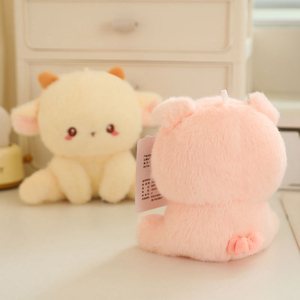 Cartone animato giocattoli di peluche cane maiale elefante topo di pecora scimmia ciondolo giocattolo di peluche compagno - Product Image 4