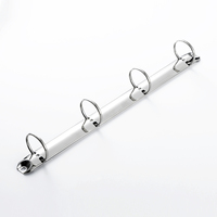 Accessoires de reliure en métal TC à 4 anneaux, clip de reliure A5 pour carnet de notes à feuilles mobiles PR210-4-25/20