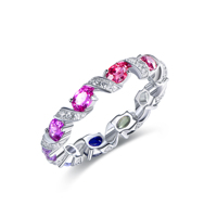 Bague en argent sterling personnalisée Kirin Stock pour femme avec pierre précieuse cultivée en laboratoire, bague en moissanite en argent sterling en gros, OEM ODM