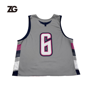 厂家直销可逆长曲棍球制服定制升华标志长曲棍球羽绒 - Product Image 4
