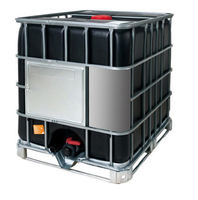 Réservoir IBC 500L/1000L/1200L en plastique HDPE Conteneur de vrac intermédiaire neuf pour eau liquide stockage d'azote liquide