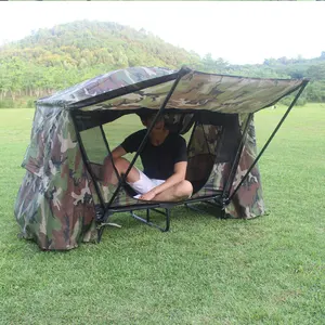 Tente de Camping étanche et polyvalente pour 1 à 2 personnes, lit d'extérieur pliable