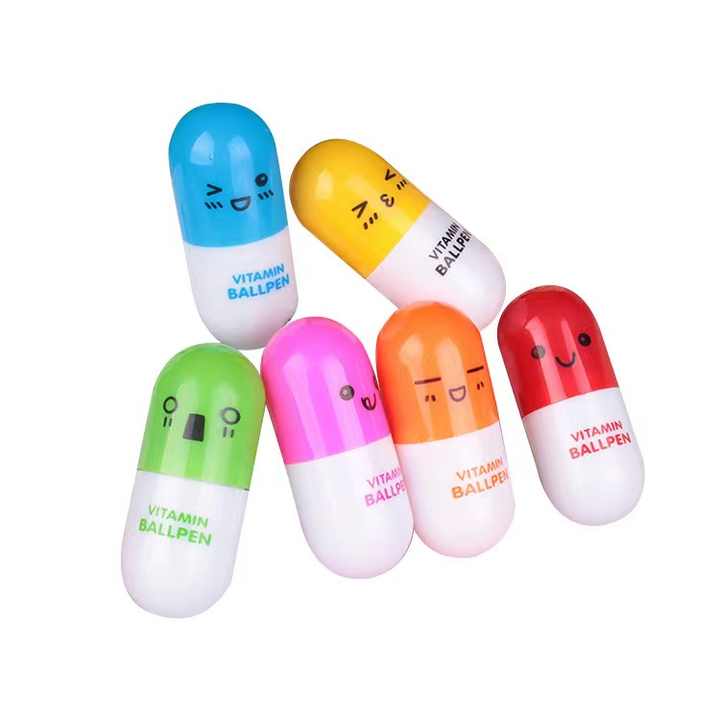 Mini Capsule Pill Pen Promotion Advertising Retractable Plastic ...