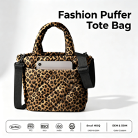 Sac fourre-tout léger en nylon pour femme, motif léopard, style mode, de la marque Sedex Factory