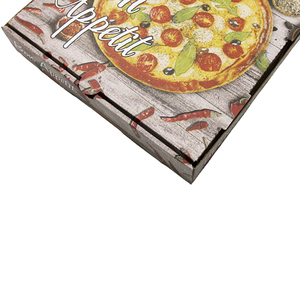 Boîte à pizza en carton ondulé rectangulaire et carrée sur mesure avec logo CMYK pour pizzas surgelées de 6, 7, 8, 10, 14 et 18 pouces - Product Image 5