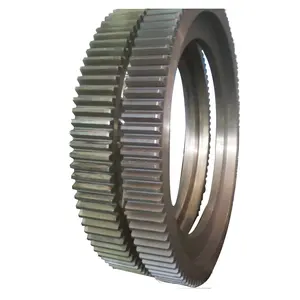 High quality forged straight tooth rotating gear ring