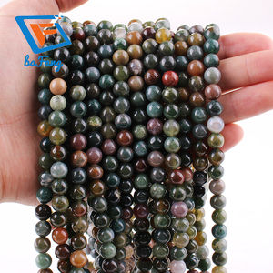थोक प्राकृतिक सस्ता गोल ढीले भारत में 4 मिमी 6 मिमी 8 मिमी 8 मिमी 10 मिमी 10 मिमी - Product Image 6