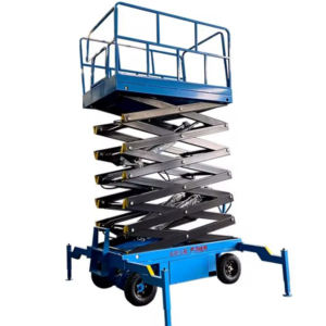 Plataforma Elevadora de Tijera Semiautomática Eléctrica para Andamios, 500 kg, 1000 kg, Plataforma Elevadora de Tijera Móvil Hidráulica de 4 m, 6 m, 12 m, 16 m en Venta - Product Image 1