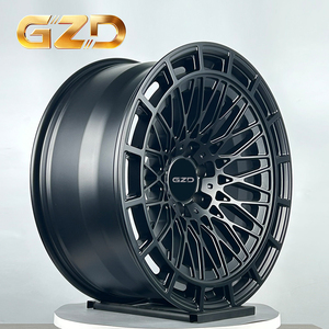 Jeu de 4 jantes forgées GZD de 18 pouces 4x100 monobloc, revêtement poudré, TUV, livraison rapide personnalisée pour Honda, jantes noires - Product Image 1