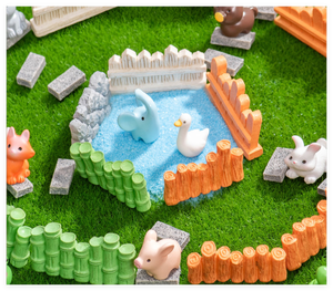 3D กระเบื้องรั้วประตูเล็กทำจากเรซินของเล่นในบ้านสำหรับเด็กประดับสวนในสวนนางฟ้าขนาดเล็กอุปกรณ์ตกแต่งภูมิทัศน์ผู้ผลิต - Product Image 3