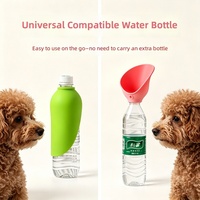 Dispensador de Agua Portátil de Silicona para Mascotas, Botella de Agua Portátil de Silicona para Beber al Aire Libre, para Paseos